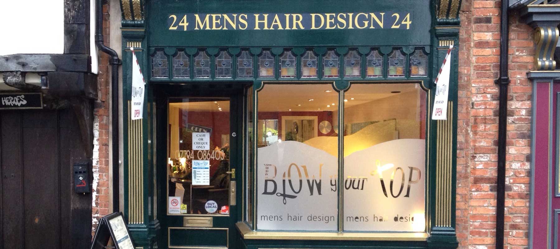 Blow Your Top Worcester Shop Frontage